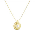 Collana con diamante da 1,00 carati in oro giallo
