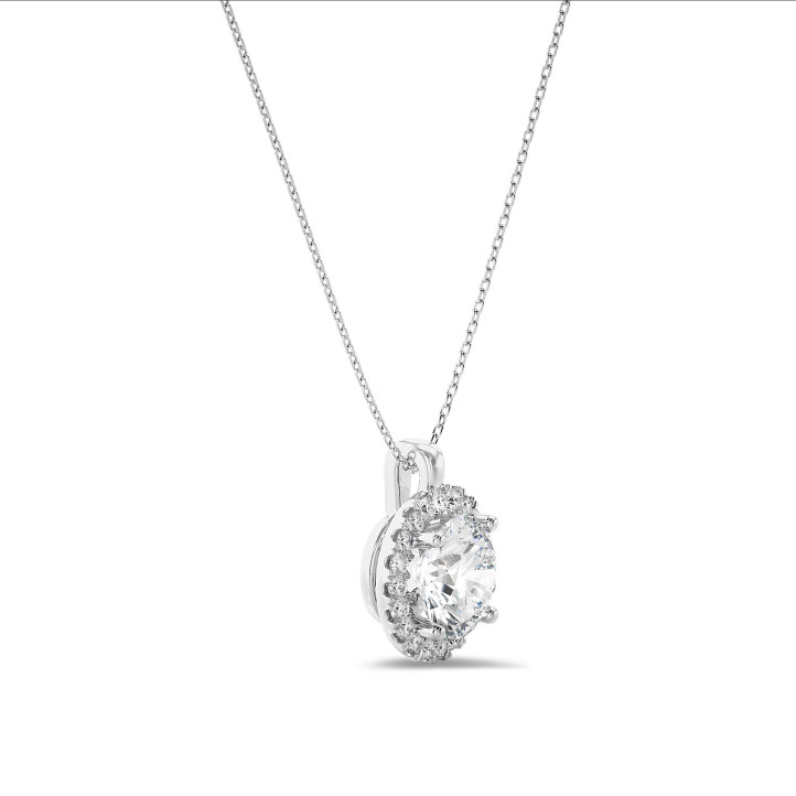 Collana con diamante da 1,00 carati in platino