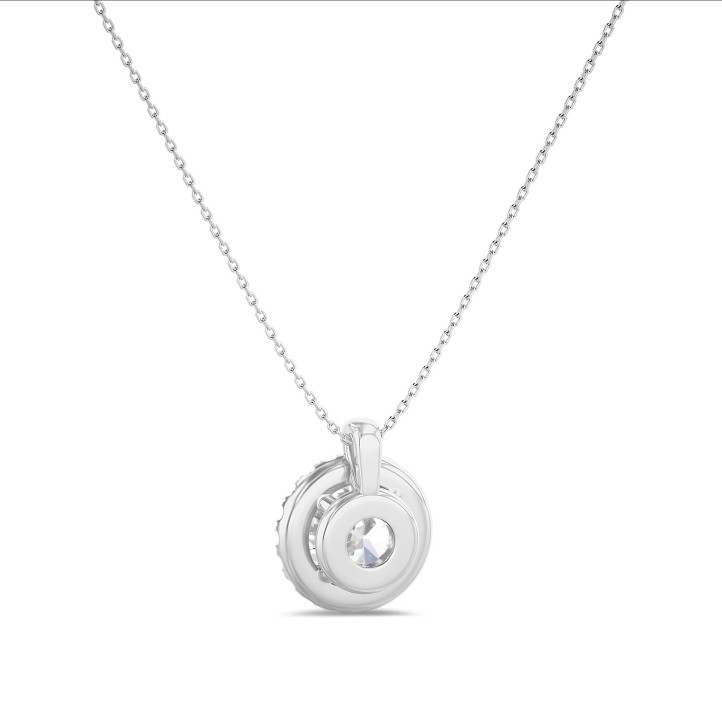 Collana con diamante da 1,00 carati in platino
