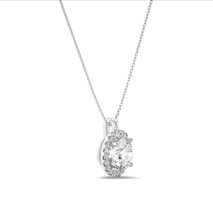 Collana con diamante da 1,00 carati in platino