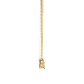 Pendente solitario da 0,15 ct in oro giallo con diamanti taglio radiante