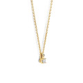 Pendente solitario da 0,15 ct, diamanti taglio rotondo in oro giallo