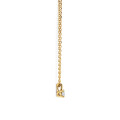 Pendente solitario da 0,15 ct, diamanti taglio rotondo in oro giallo