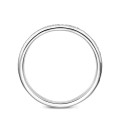 Anello eternity incastonato a metà da 0,22 carati in oro bianco - si abbina a una selezione di anelli della collezione BAUNAT Iconic