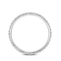 Anello eternity semiincastonato da 0,46 carati in oro bianco - si abbina a una selezione di anelli della collezione BAUNAT Iconic