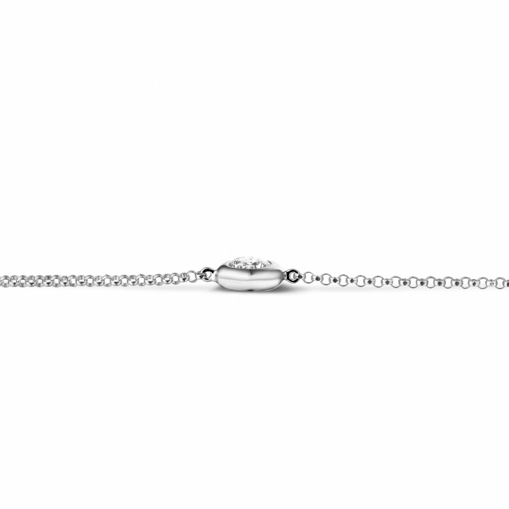 Bracciale satellite con diamanti da 0,30 carati in platino