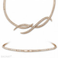 Collana con diamanti da 7,90 carati in oro rosso