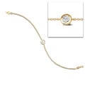 Bracciale satellite con diamanti da 0,50 carati in oro giallo