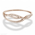 Bracciale con diamanti da 2,43 carati in oro rosso