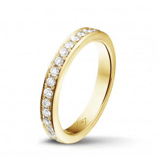Anello eternity con diamanti da 0,68 carati (set completo) in oro giallo
