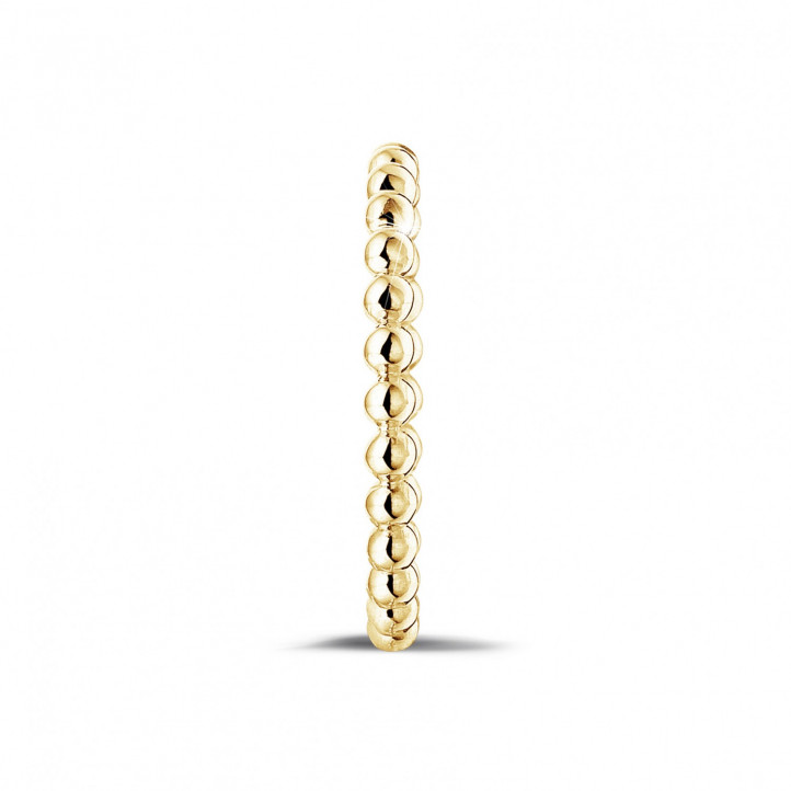 Anello con perline sovrapponibili in oro giallo