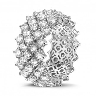 Anelli - Anello in oro bianco con design a coda di pesce