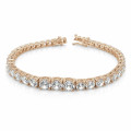 Bracciale con diamanti sfumati da 7,40 carati in oro rosso