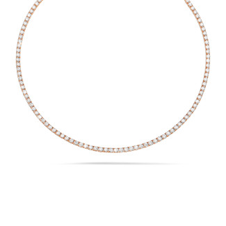 Collana con diamanti da 14,60 carati in oro rosso