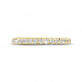 Anello eternity da 0,55 carati (set completo) in oro giallo con diamanti rotondi