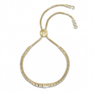 Bracciali - Bracciale con diamanti sfumati da 1,50 carati in oro giallo
