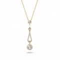 Collana con diamante da 0,50 carati in oro giallo