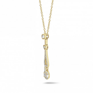 Collane - Collana con diamante da 0,50 carati in oro giallo