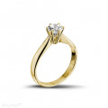 Anello con diamante solitario da 0,70 carati in oro giallo