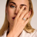 0.70캐럿 솔리테어 다이아몬드 링, 화이트 골드, 사이드 다이아몬드 세팅