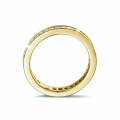 0.90캐럿 이터니티 링(풀 세팅), 옐로우 골드, 스몰 프린세스 다이아몬드 세팅