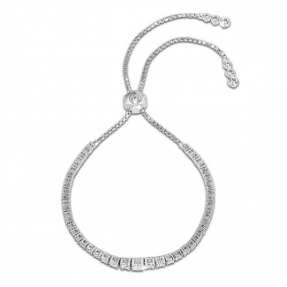 모두 검색 - 1.50캐럿 다이아몬드 그라데이션 화이트 골드 브레이슬릿