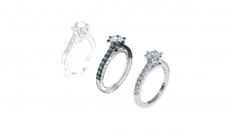 3D ring design by BAUNAT when you buy tailor-made jewellery online