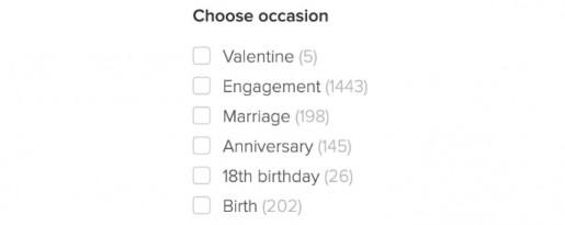 Filter 8: Occasion 