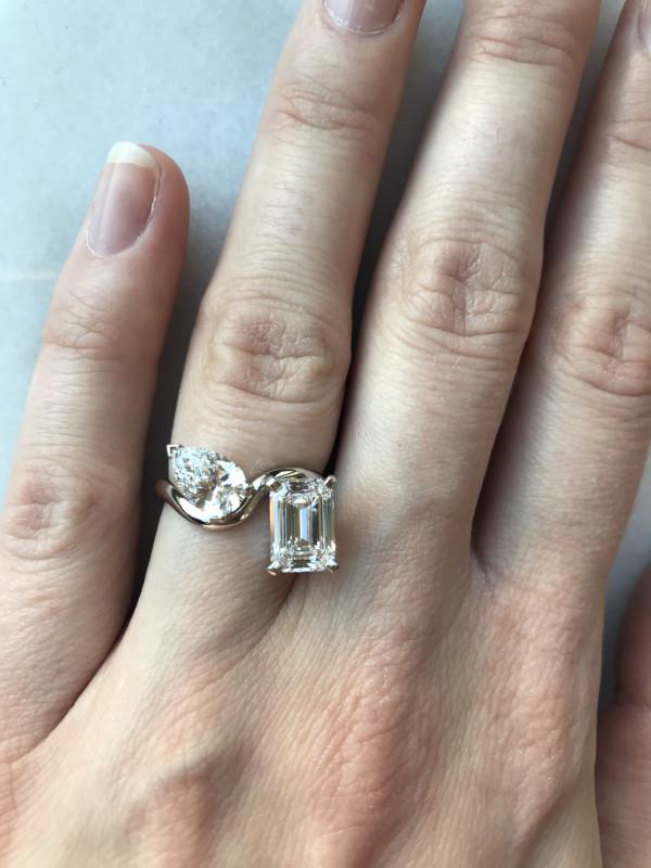 More unusual engagement rings like these are likely to cost more. 