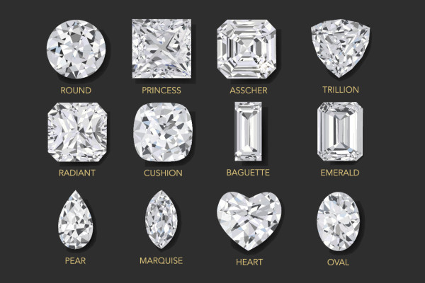 Diamond cuts - Image of different cuts together – BAUNAT