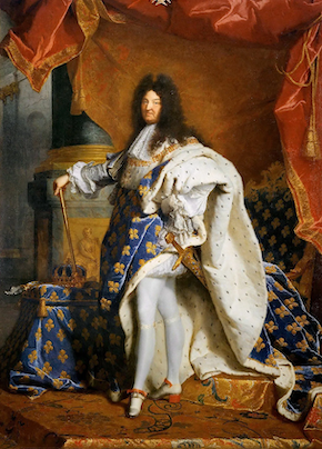 Le roi Louis XIV portant son diamant Le Bleu de France avant qu'il ne soit volé
