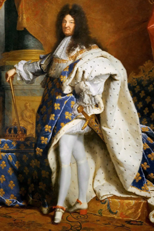 BAUNAT - Re Luigi XIV indossa il suo diamante Le Blue de France prima che venisse rubato