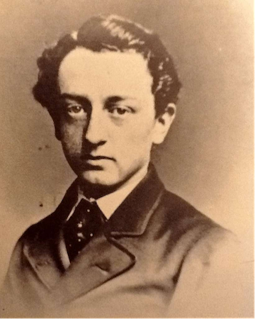 a young, 17-year-old Cecil Rhodes in a suit, who would later become one of the most influential figures in diamond history