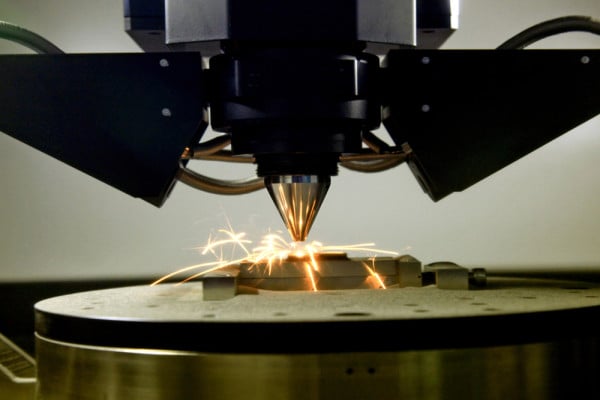 A 3D printer printing a metal object. This is also how 3D jewellery is printed. – BAUNAT