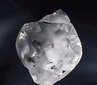 BAUNAT - the Lesotho Legend diamond, one of the most prestigious colourless diamonds, weighing 910 carats