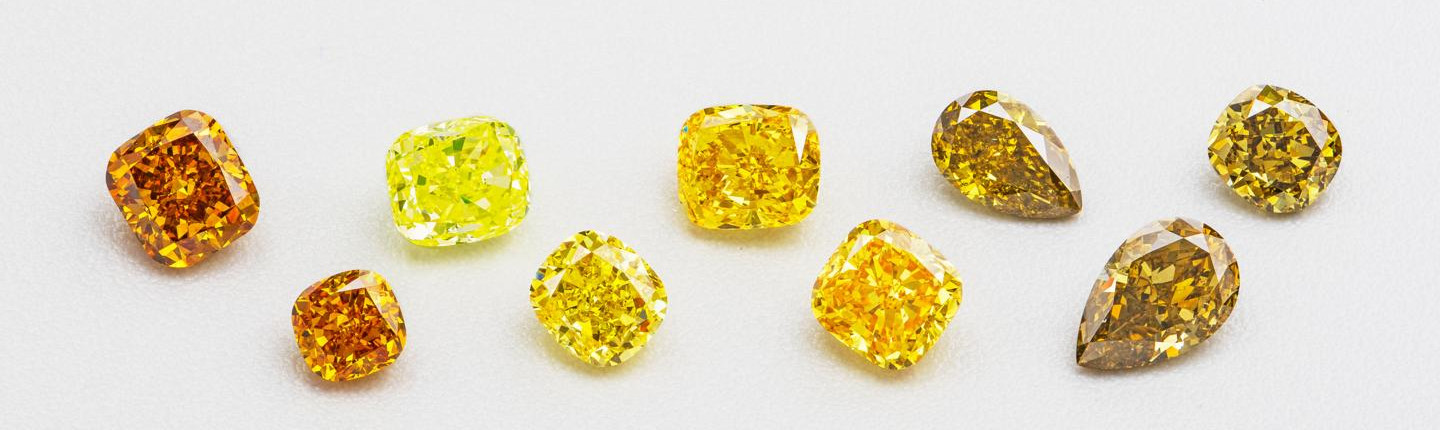 Brown and yellow diamonds - BAUNAT