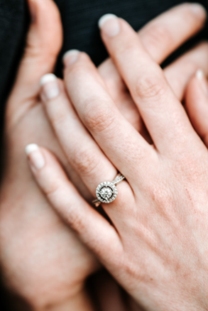 beautiful diamond studded engagement ring for lesbians