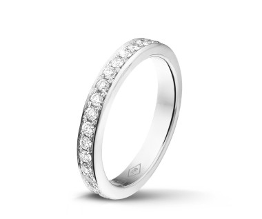 A diamond eternity ring (full set) in white gold