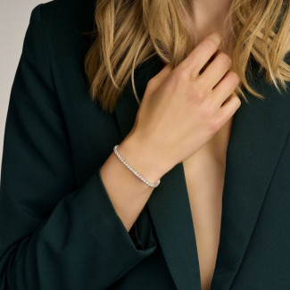 3.50 karat sarı altın pırlanta tenis bileziği