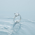 2.50 karat platin yan pırlantalı tektaş pırlanta yüzük