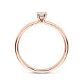 0.kırmızı altından 15 karat asscher kesim pırlantalı tektaş yüzük