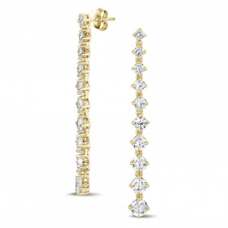 5.85 karat degrade sarı altın küpe