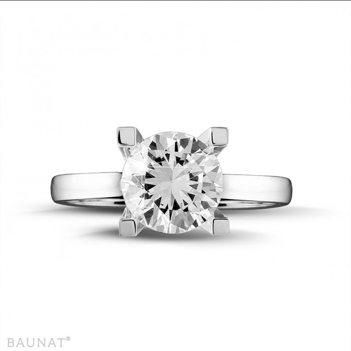 2.beyaz altından 50 karat tektaş pırlanta yüzük