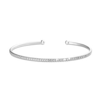 0.75克拉白金钻石手镯