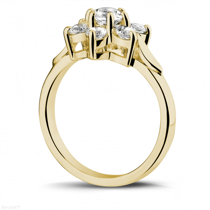 花之恋1.15克拉黄金钻石戒指
